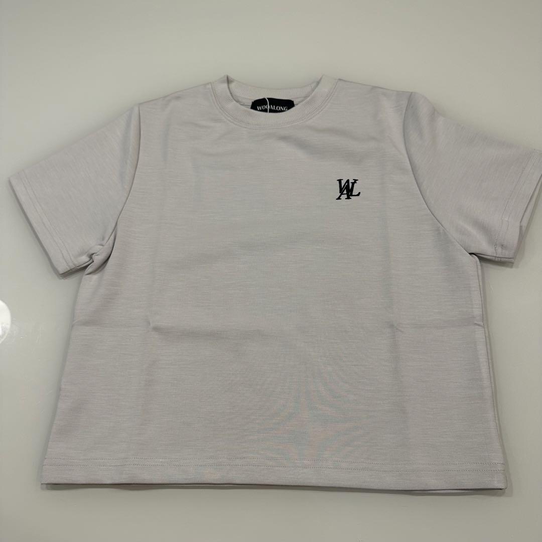 

[USED] WOODALONG T-shirt, beige, Korean brand, ships immediately within Japan