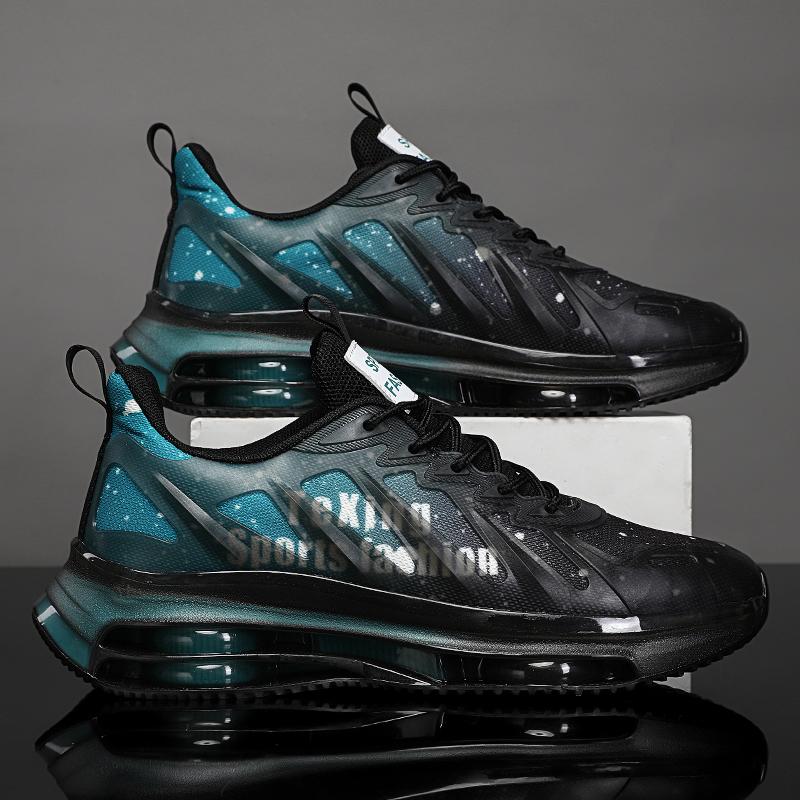 Autumn Casual Mesh Putian Sports Shoes Air Cushion Shock Absorption and Height Black Dad Tide Shoes Autumn and Winter