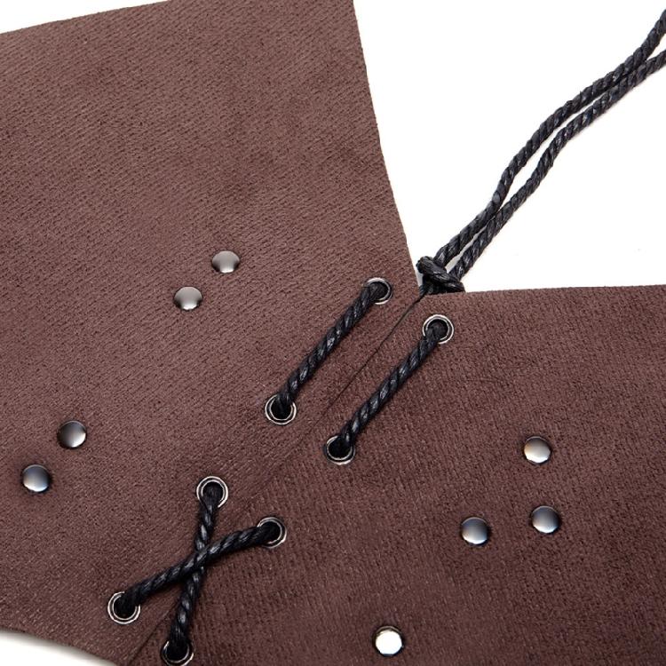 Warriour Podwójne Naramienniki Zbroja na Ramię Średniowieczny Kostium Rycerza na Halloween Sztuczna Skóra Nakrycie Ramion Peleryna