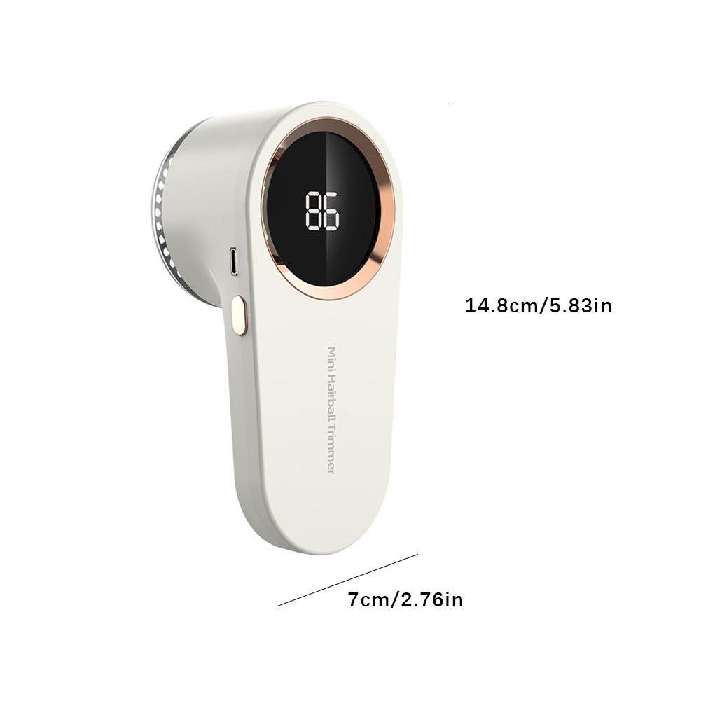 1pcs Lint Remover Electric Shaver Digital Screen USB Rechargeable Portable Design For Clothes Fabric Pill Removal Home Use Tools