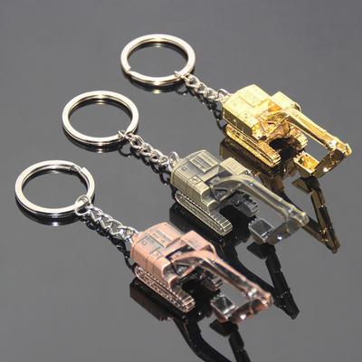 Legierung 3D Dreidimensionale Bagger Schlüsselanhänger Anhänger Auto Zubehör Geschenk