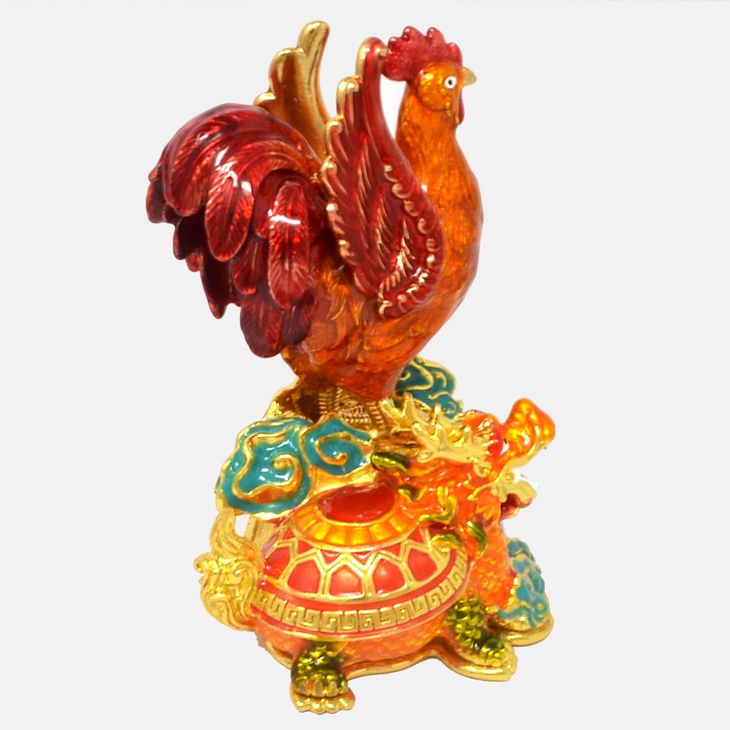 Fengshuibringluck Feng Shui Chicken Home Feng Shui Animal Interior Figurine, Item, (Zodiac Animal), Turtle, Decor, Amulet, Decor, Longevity, Dragon,