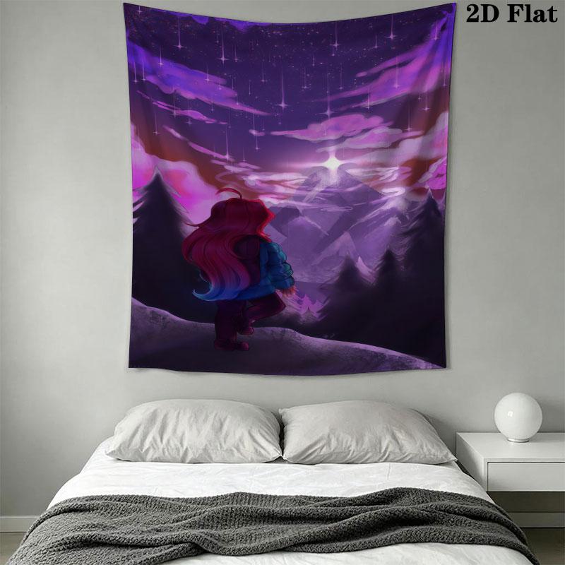 Celeste Aura Wall Hanging Printed Fabric Blanket Decorative Tapestries for Bedroom Living Room Home Decor