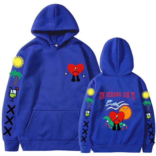 Un Verano Sin Ti Mikina Pánské Ženy Móda Bad Bunny Mikiny Dětské Hip Hop Mikiny Mikiny Mikiny s dlouhým rukávem Mikina s kapucí Dívčí kabáty