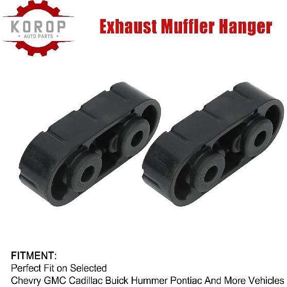 Exhaust Muffler Hanger Insulator (2pcs) 15092802 Fits for chevy Express Suburban Silverado 1500 2500 3500 HD,for Yukon Savana Sierra 1500 2500 3500