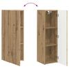 TV Wall Shelf Set 4 pcs. Artisan Oak Wood Material