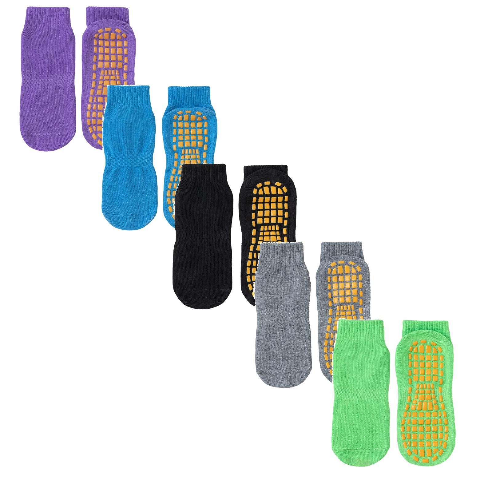 

Unisex Floor Socks, Indoor Socks, Trampoline Socks, Playground Socks, Yoga Socks Five-piece Set XL