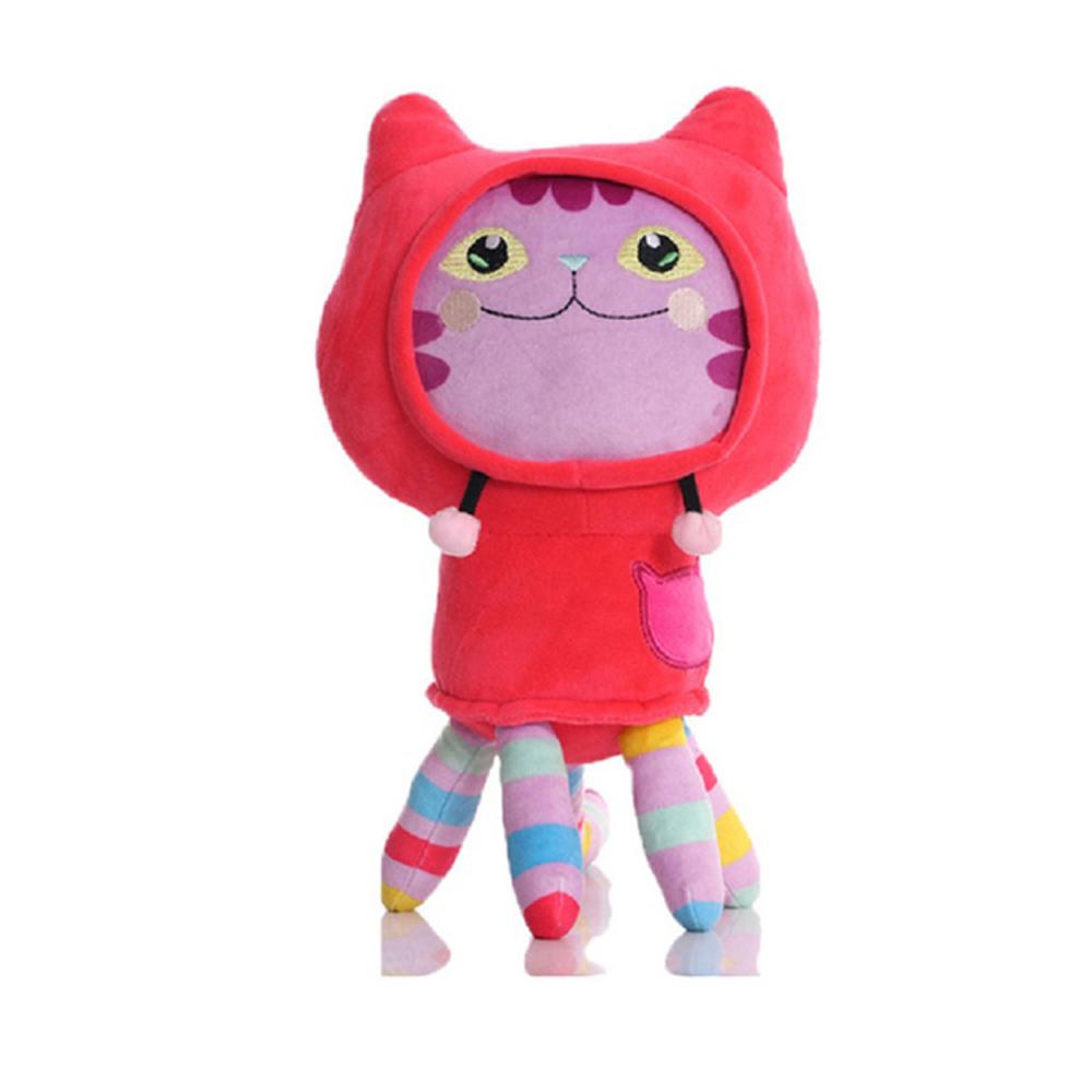 Girl Doll Kid Birthday Sticker Durable Gift Lovely Gabby Dollhouse Plush Toy Mercat Cartoon Stuffed Animals Smiling Cat Car Cat Hug Gaby