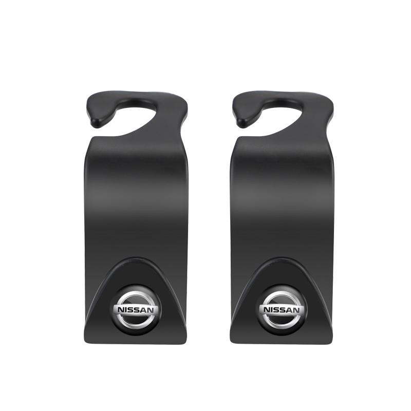 

Car Headrest Hooks Hanger Seat Back Organizer Holder Clips For Nissan GTR NISMO Qashqai Patrol X-trail Tiida Navara Sylphy Juke