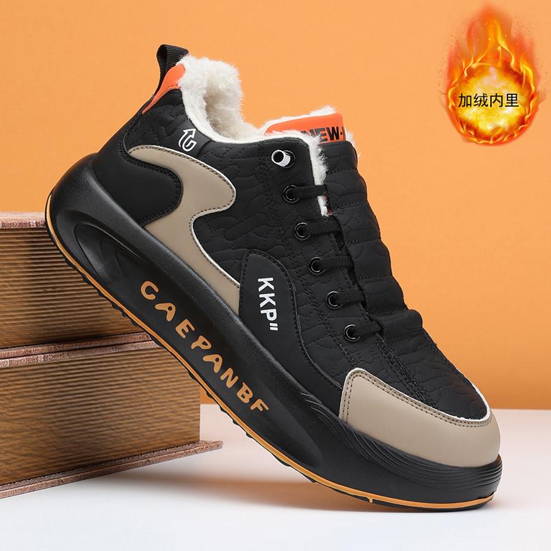 Mode CYYTL Pelz Warm Winter Herrenschuhe Sneaker Lässig Outdoor Plateau Leder Sport Wandern Designer Luxus Tennis Slipper Schneestiefel