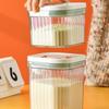 Plastic Grains Storage Jar Stripe Pattern Milk Powder Can Food Sealing Jar  Home