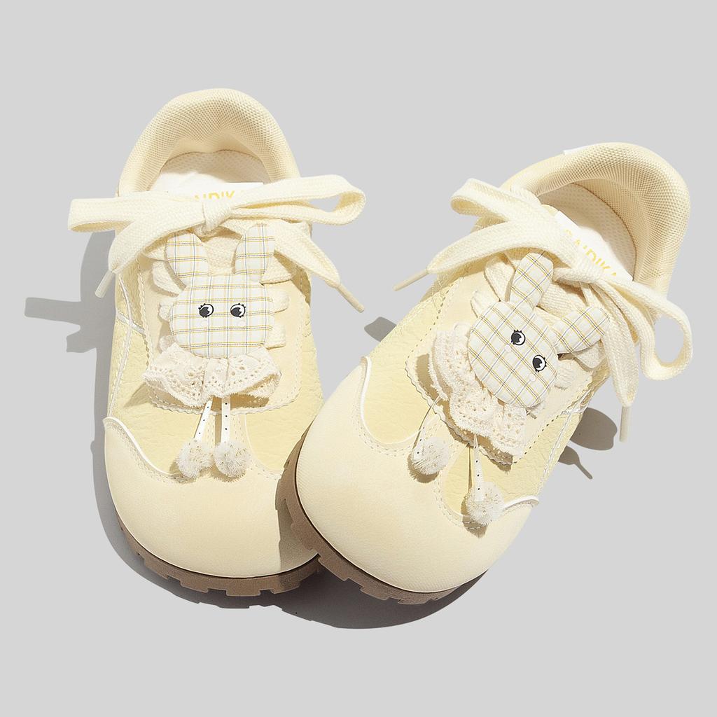 Spring new Forrest Gump shoes ugly cute niche German training shoes milk fufu light casual board shoes