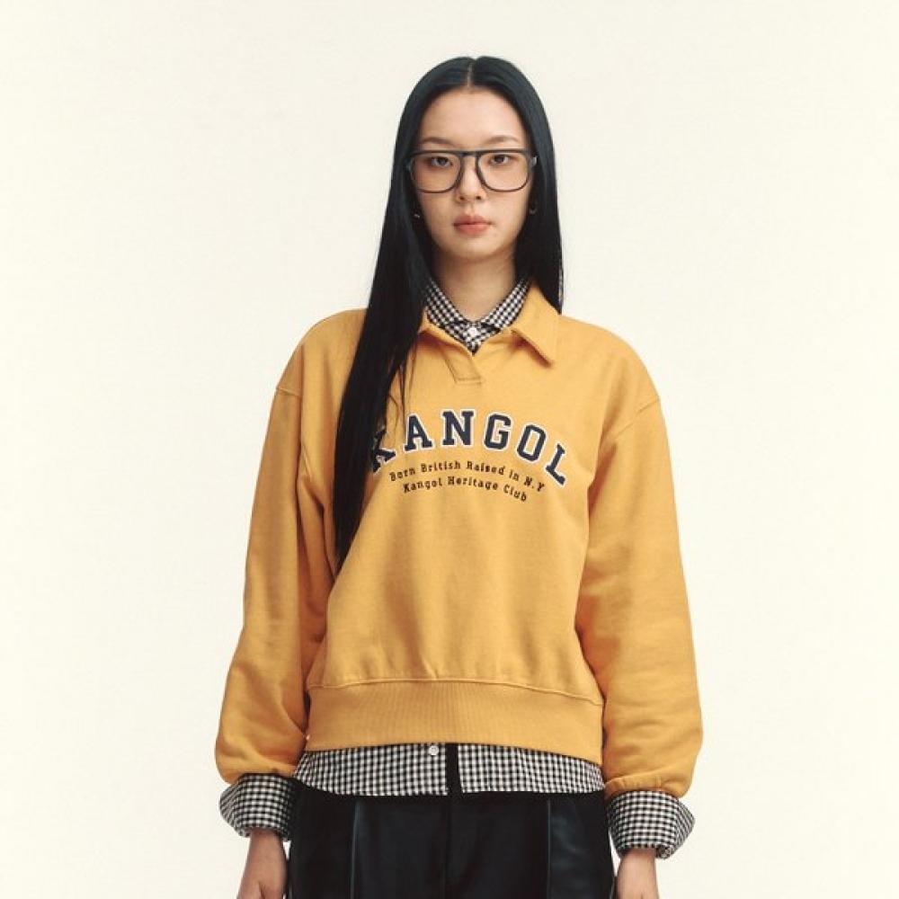 Kangol Женский S Свитшот Горчичный 1769 Спортивный L 4400₽