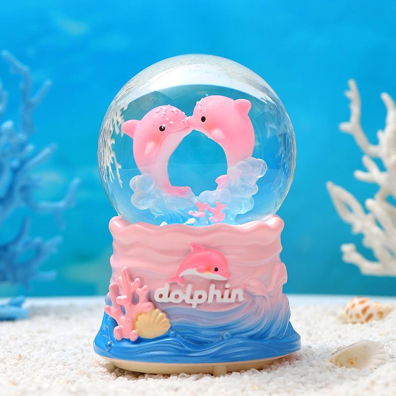 Dreamy Unicorn Crystal Ball Luminous Music Box - Snowflake Gift for Best Friend, Creative Qixi Present