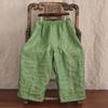 Artistic High-End Hemp Wide Leg Pants Women's Thin Casual Loose Cotton Linen Pants Comfortable Straight Cut