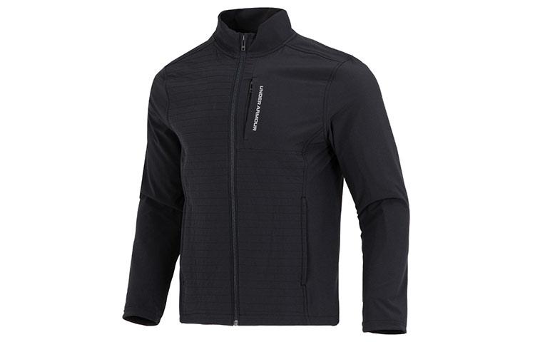 Under Armour Jackets Men s Black Stand Collar Moderate 1373407-001 S