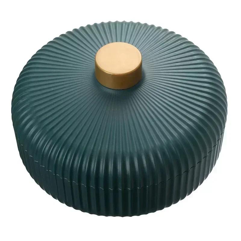 Portable Household Small Fruit Plate Grid Nuts Plate New Year Candy Dish Plastic Dried Fruits Snack Tray Lid Storage Tools