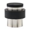 Silver Stainless Steel Floor Door Stop Cylindrical Wall Protector Heavy Duty Universal Bottom Top Mount
