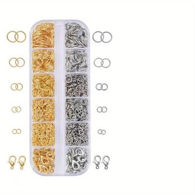 1 Box Lobster Clasp Open Jump Rings for Jewelry Making Bracelets Necklaces Hooks Chain Closure DIY Accessories