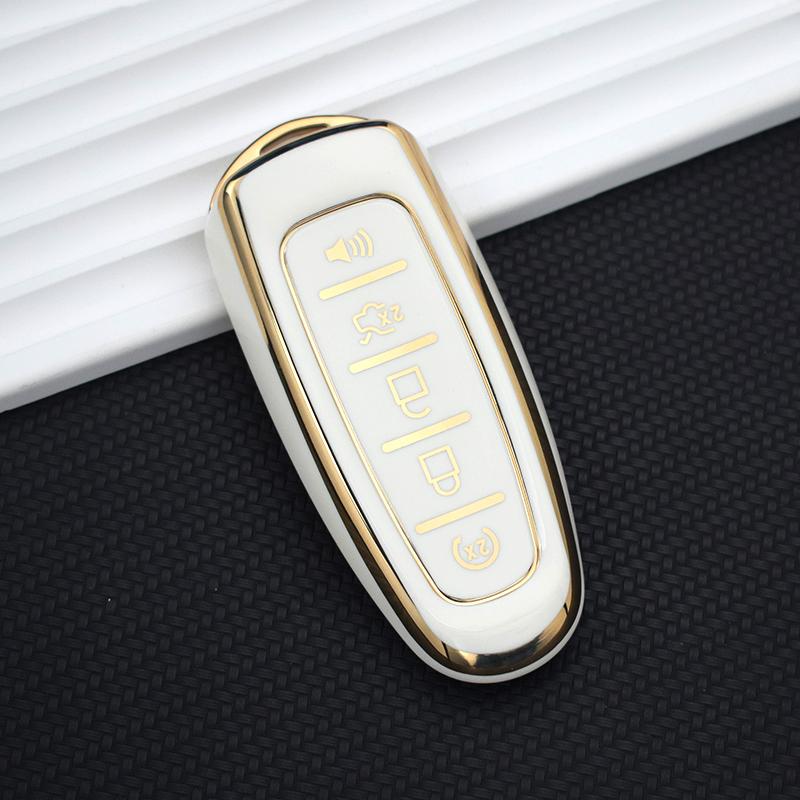 5 Button TPU Key Shell Cover For Ford Edge Explorer Escape Focus Taurus Flex for Lincoln MKS MKT MKX MKZ Navigator Car Key Case