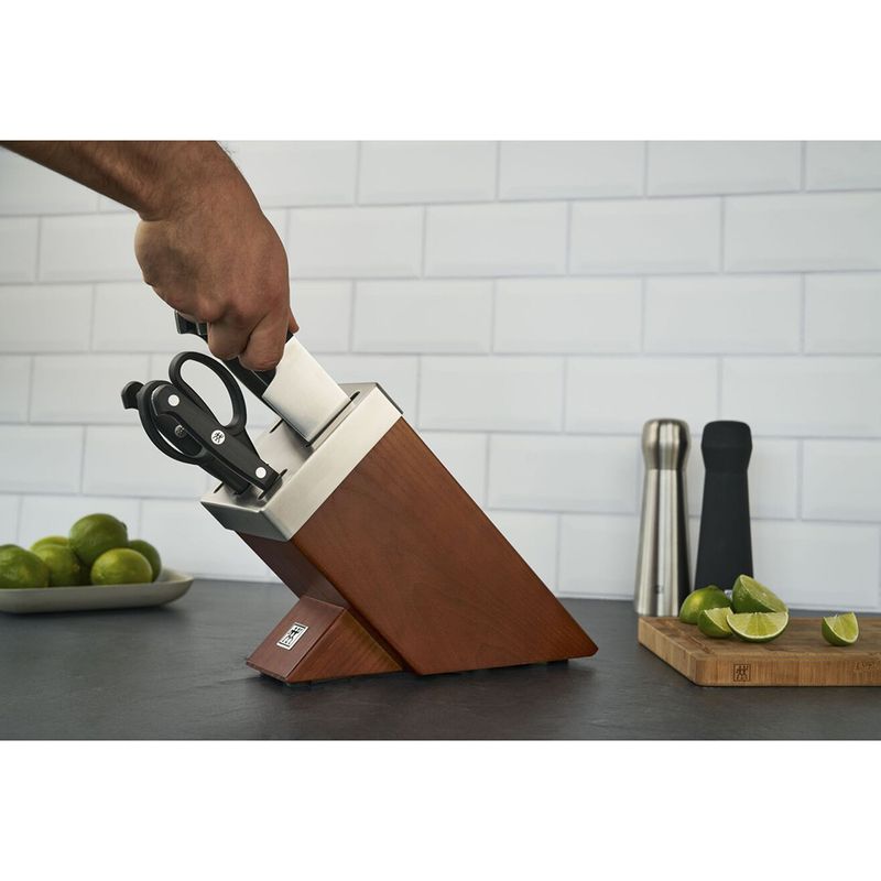 Henkel Zwilling GOURMET Self-Sharpening Knife Block Chocolate 7P (Tax Included)