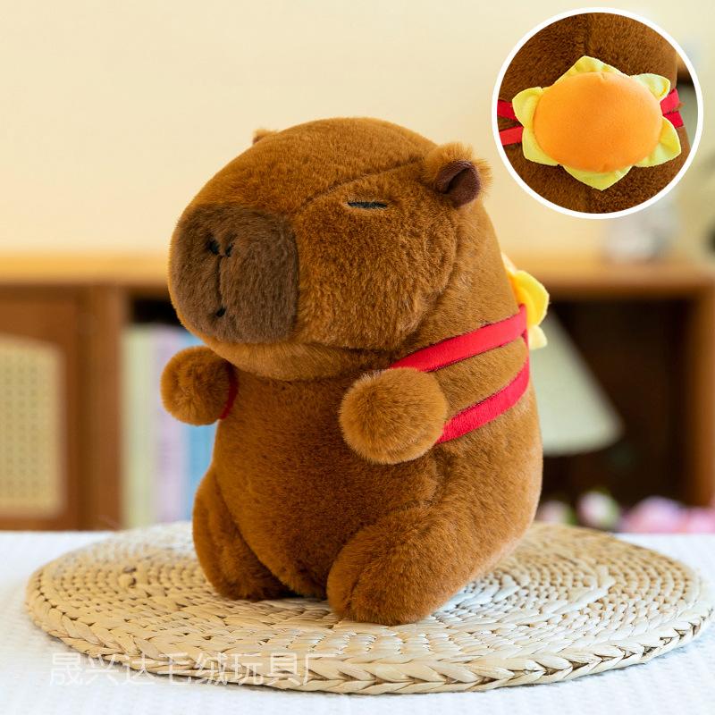 Premium Eight-inch Machine Doll Plush Toy Wedding Throwing and Pushing Event Gift Capybar Doll