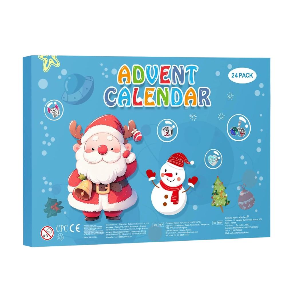 Festival Advent Calendar For Kids Festival 24 Days Countdown Calendar With DIY Bracelet Necklace Cute Charm Festival Holiday Ornament Gift