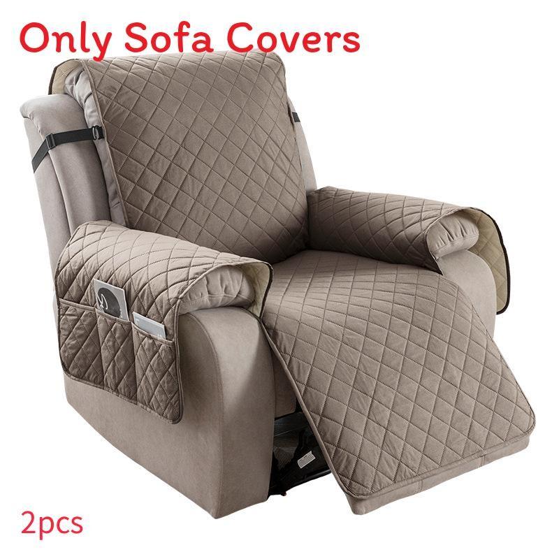 Universal Polyester Square Pattern Sofa Cushion For Single Double Triple Seat Lounge Chair Protector