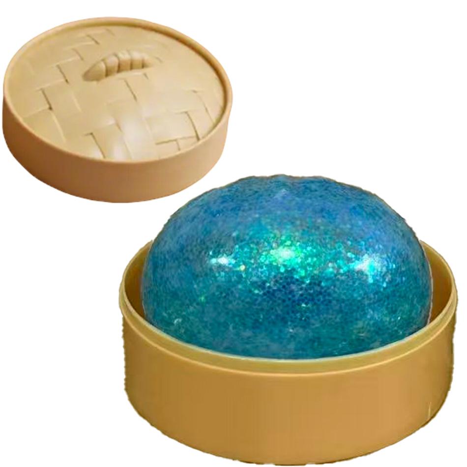 

Glitter Dumpling colorfulPressure Ball Slow Rebound Soft Pinch Decompression Baozi modeling stress relief toy birthday Gifts