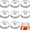 Clear Heavy Fermenting Weights Fermented Wide Mouth Mason Jar Lid Durable Glass Weights  Household