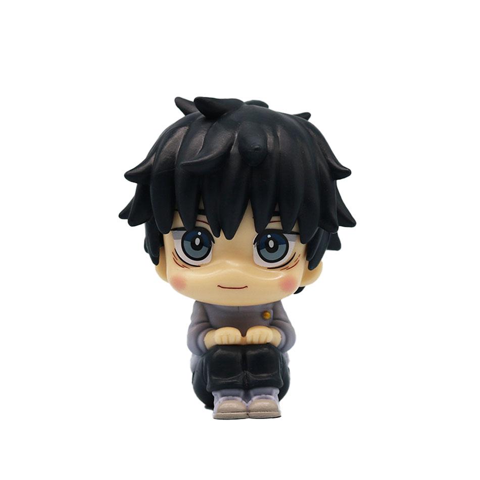 New 5Pcs/set Jujutsu Kaisen Cute Yuji Itadori Gojo Satoru Q Ver. PVC Action Figures Anime Figure Model Toys Collection Doll Gift