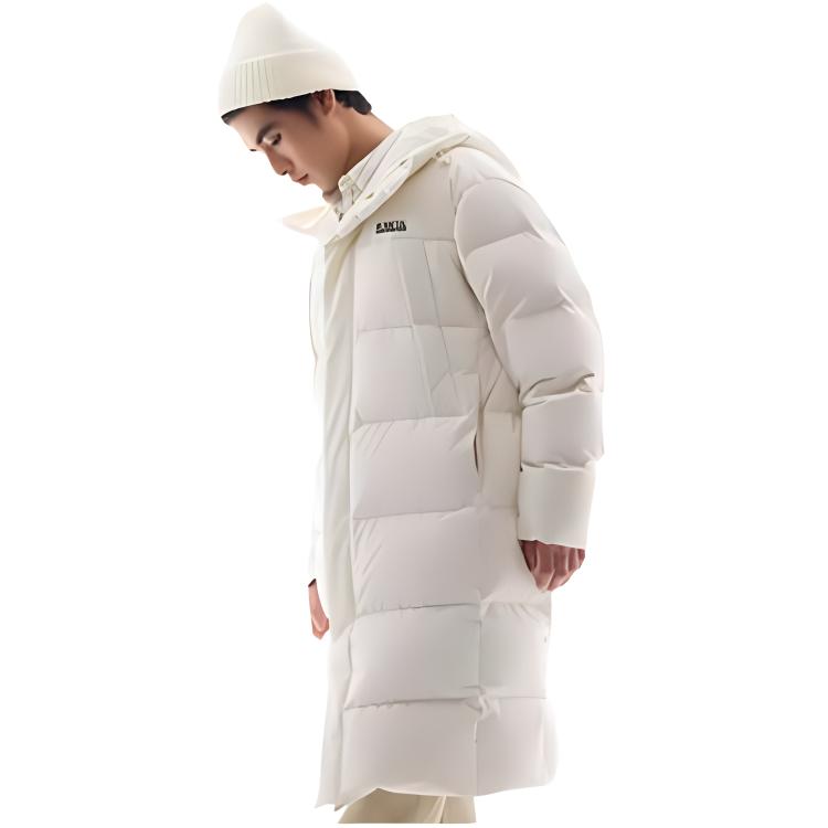 Anta Pioneer Series Casual Comfortable Warm Down Jacket Men Outerwear Ivory-White 952448904-2