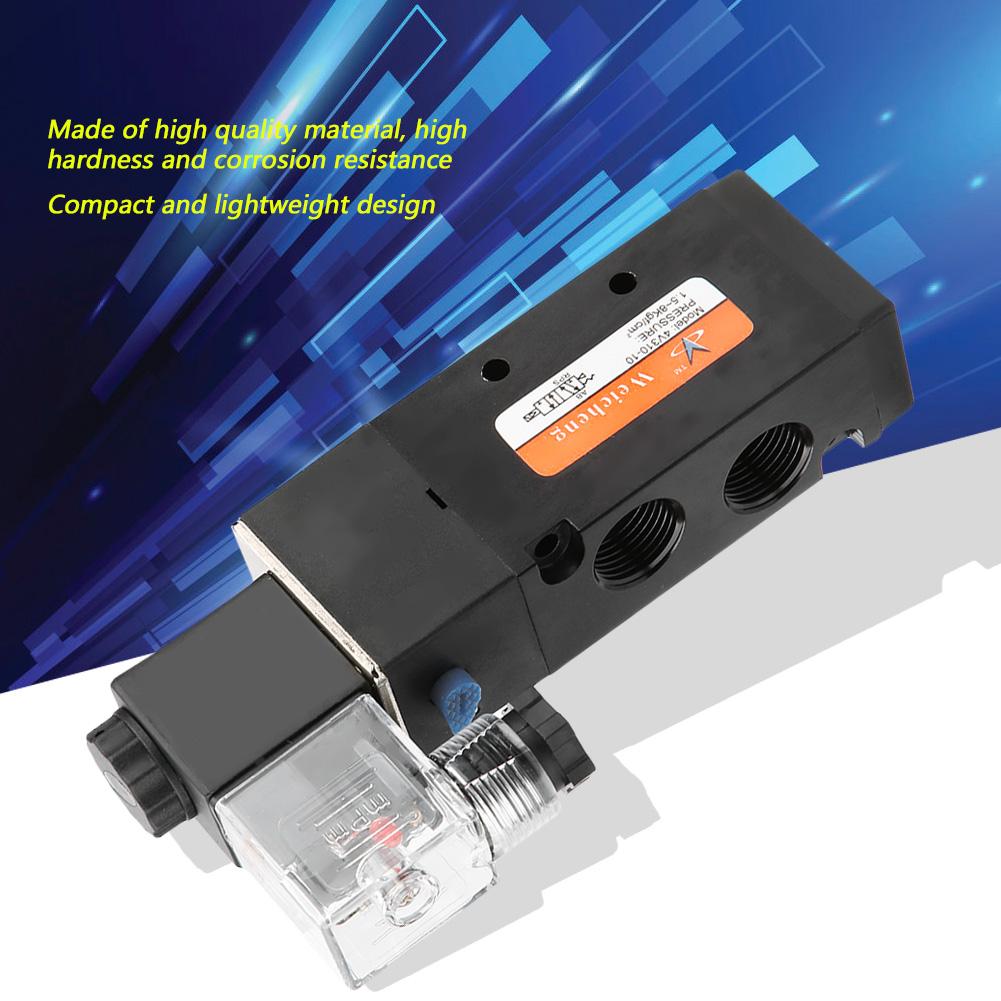 G3 8  Solenoid 4V310 10 2 Position 5 Port Pilot Operated Electromagnetic Valve (AC220V)