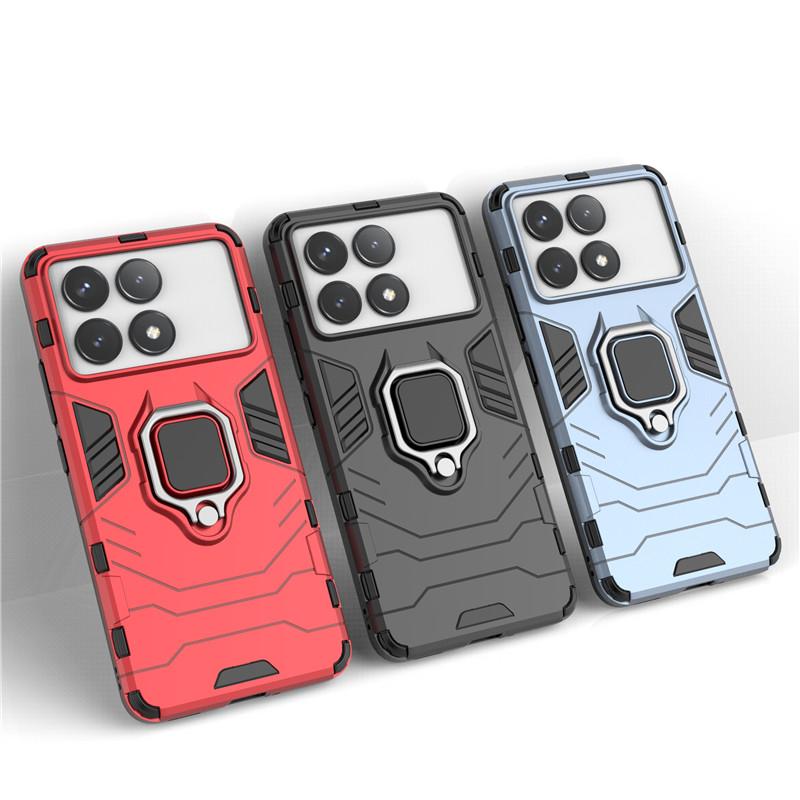 

Для Redmi K70 Pro Чехол Hard Armor Finger Ring Защитный бампер Для Xiaomi Redmi K70E K70 Pro Чехол Для Redmi K70 Pro Чехол
