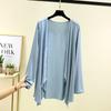 Summer Women Sleeve Solid Blouse Casual Holiday Beach Kimonos Open Front Shirt Blusas Fashion Cardigan