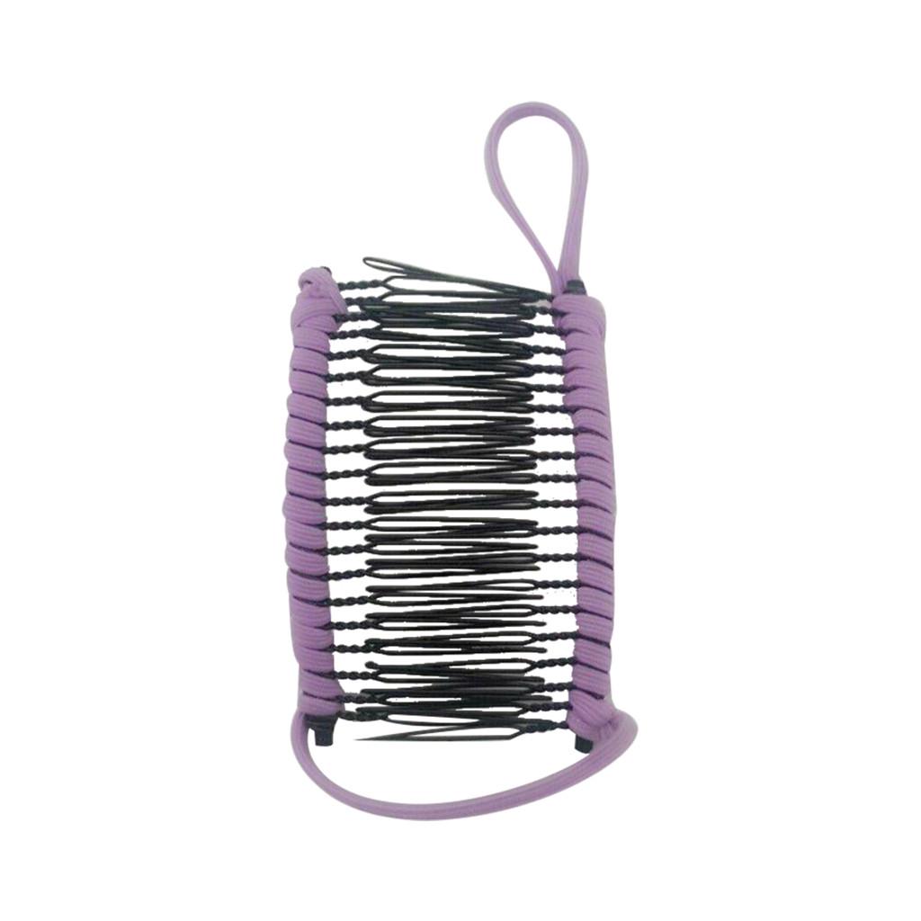 Kvinner vintage hårklemme julehårtilbehør Strekkbar banankam