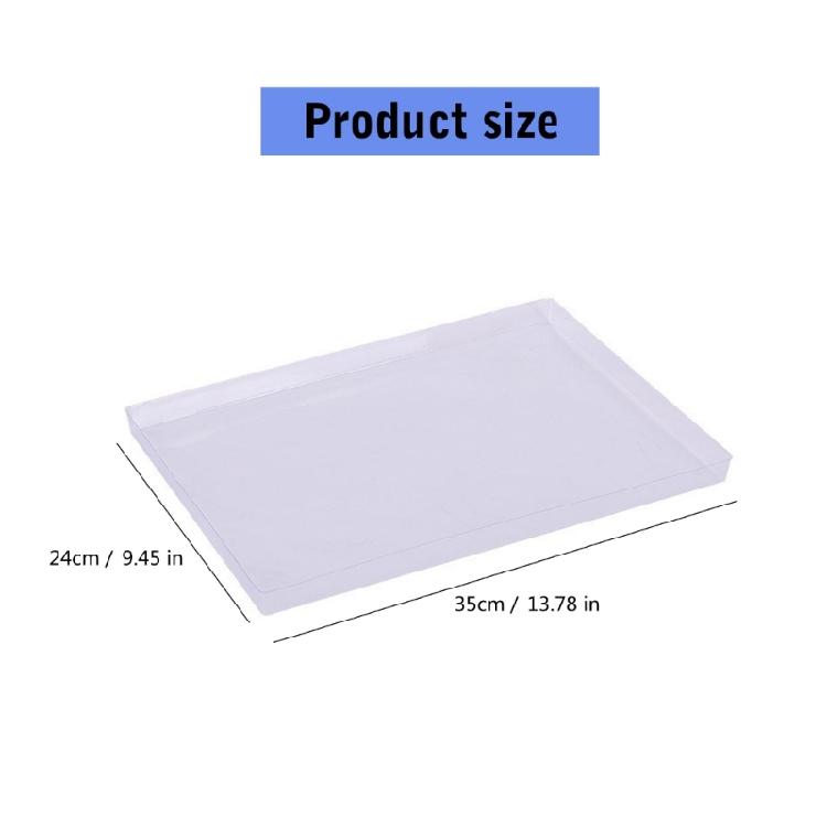 Clear Plastic Tray for Jewelry Storage and Makeup Organization Convenient for Fashion Enthusiasts and Household Use