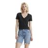 Womens/Ladies Ribbed V Neck Top