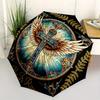He Is RisenStained Cross Wall Art DecorUmbrellaHe Is RisenStained Cross Wall Art DecorUmbrella, Portable 3-Fold Compact Umbrella for Men & Women Gift