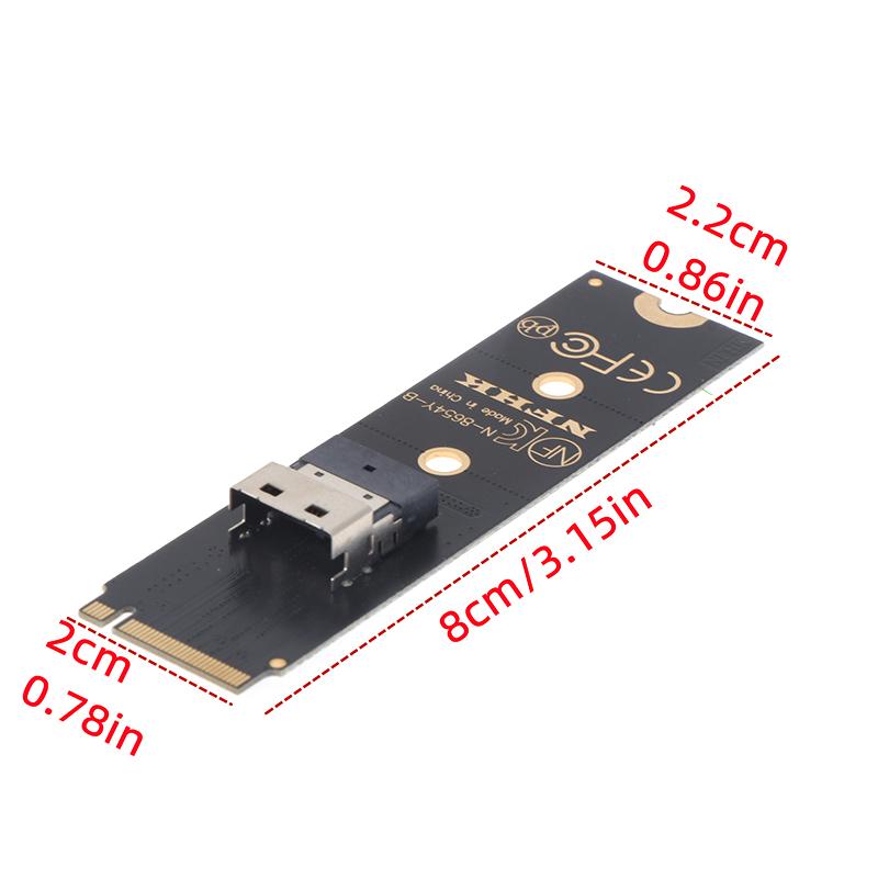 Nvme M.2 Ngff To Slimline Sas Adapter Converter Card For Pc Desktop Mainboard