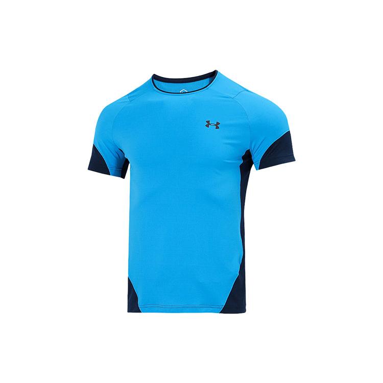 Under Armour RUSH T Shirt Men's Blue 1356796-436