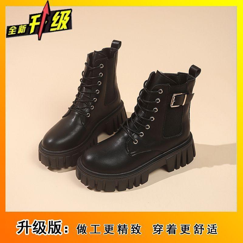 Versatile Locomotive Boots Platform Martin Boots Women's 2025 Autumn and Winter New Handsome British Short Boots Women's Single Boots