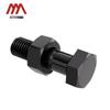 Aozhan Industrial Blackened 8.8 Grade Carbon Steel Hex Half-Thread Bolt & Nut Set
