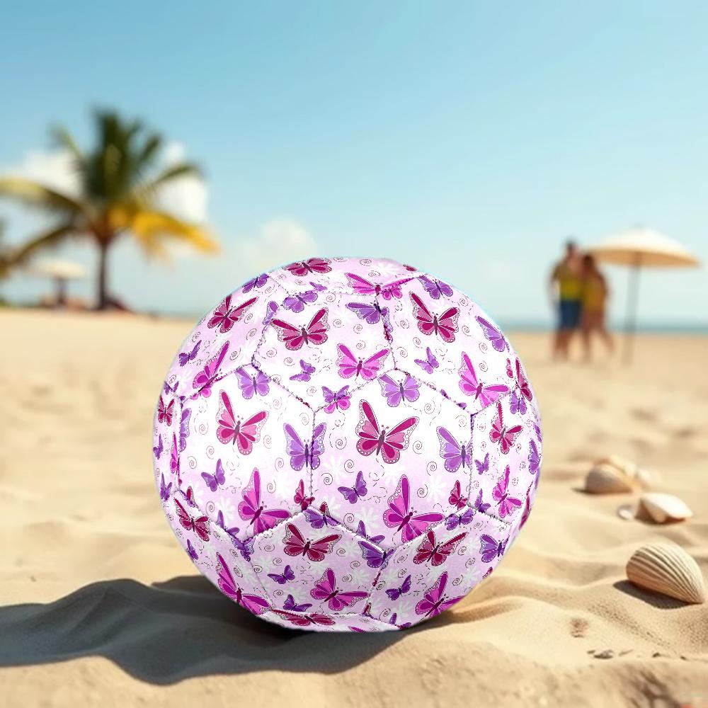 1PC Butterflies Flowers Soccer Ball Size 5 Football Machine Sewn Indoor/Outdoor Universal Football W31