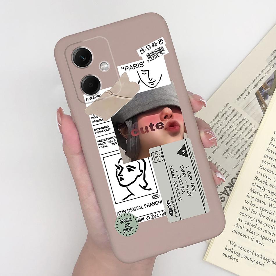 Case For Xiaomi Redmi Note 12 Pro 4G 5G Girl Phone Shell Soft TPU Anti Drop Back Cover Bumper For Redmi Note12 12Pro Coque Funda