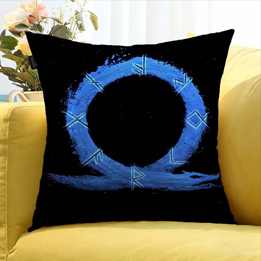 Game God of War   Various Sizes Square Pillow Case For Car Home Bedchamber Decor