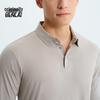 BENLAI Men's Quick-Dry Wrinkle-Resistant Long-Sleeve Polo Shirt