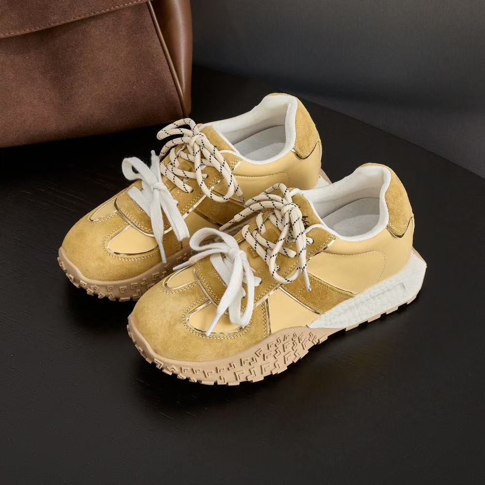 Spring and Autumn new comfortable casual sports shoes Forrest Gump shoes platform German training shoes board shoes