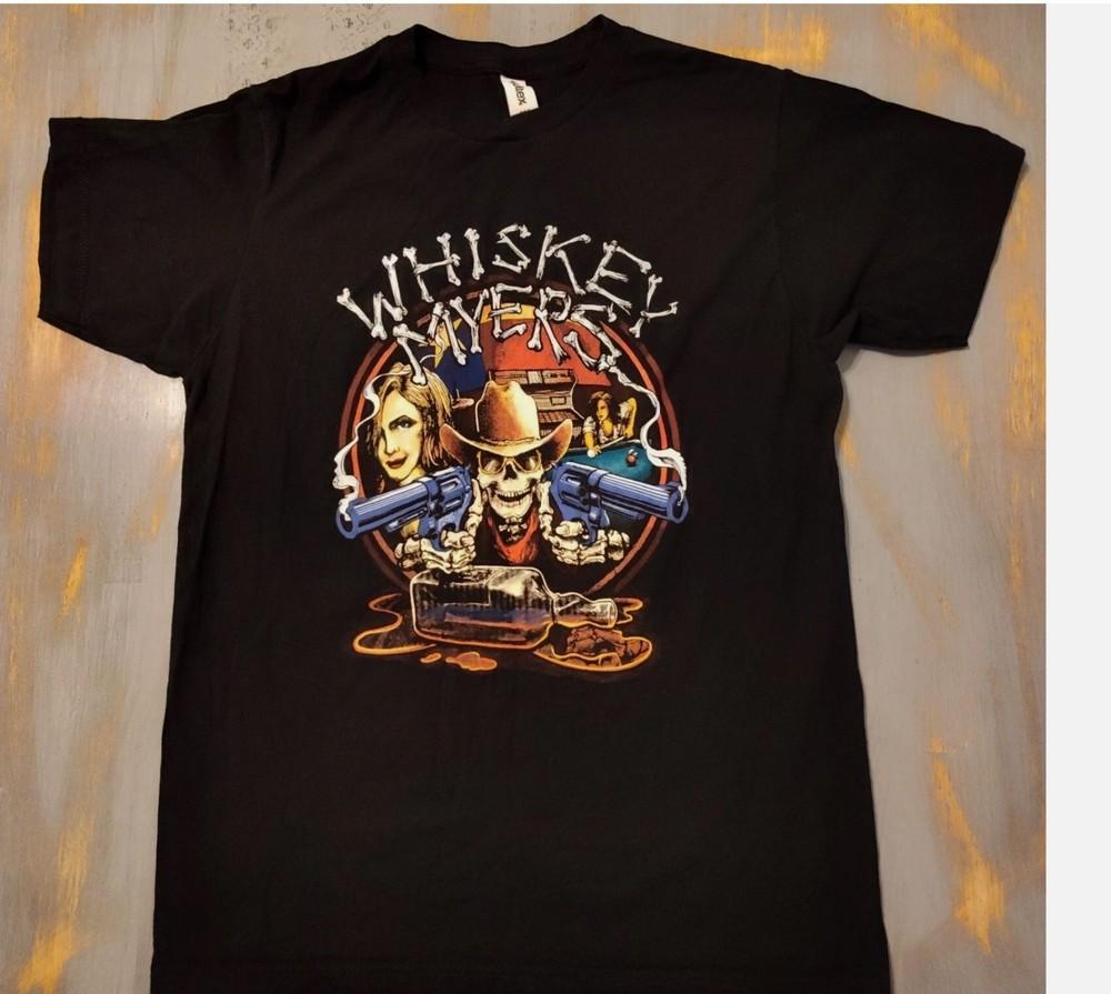 Whiskey Myers Skeleton Cowboy Revolvers Southern Rock Black T-Shirt Unisex T-Shirt XXL