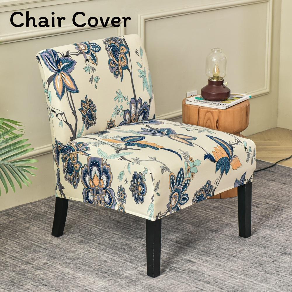 Fat Head Chair Cover No Armrest Fabric Protector With Non Slip And Dustproof For Home Dining Decor